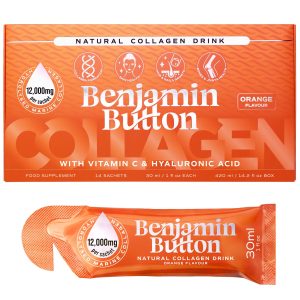 colagen marin lichid portocale 12000 mg Benjamin Button